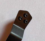 Dagger sheath clip and hardware