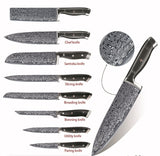 Kitchen knife Set - Back in Black